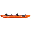 LSF 3 Person Seat 2+1 Family 12FT Fishing Sit On Top Canoe LLDPE&HDPE Plastic Kayak